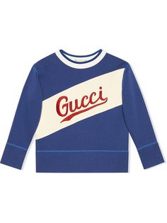 Gucci Kids толстовка с длинными рукавами и вышитым логотипом