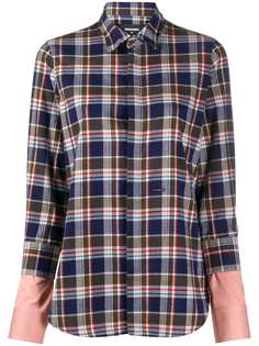 Dsquared2 рубашка в клетку с многослойными рукавами