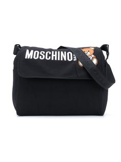 Moschino Kids пеленальная сумка с логотипом