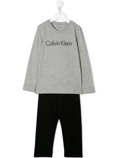 Calvin Klein Kids пижама с принтом логотипа