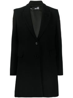 Love Moschino однобортное приталенное пальто
