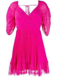 Self-Portrait платье мини с кружевной отделкой