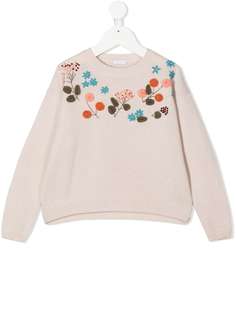 Il Gufo джемпер с круглым вырезом и вышивкой