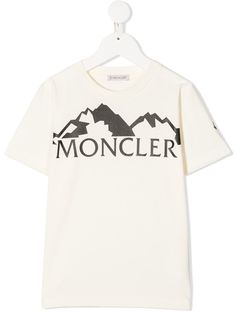 Moncler Kids футболка с логотипом