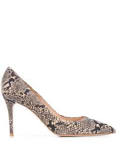 Gianvito Rossi туфли-лодочки с тиснением под кожу змеи
