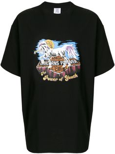 Vetements футболка с принтом
