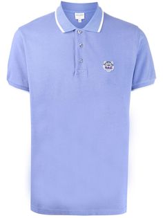 Kenzo рубашка поло с нашивкой-логотипом