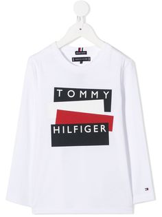 Tommy Hilfiger Junior топ с длинными рукавами и логотипом