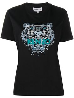 Kenzo футболка с узором и короткими рукавами