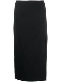 RED Valentino юбка миди с боковым разрезом
