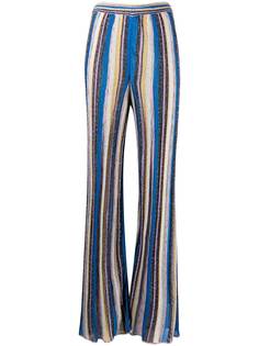 M Missoni брюки широкого кроя в полоску