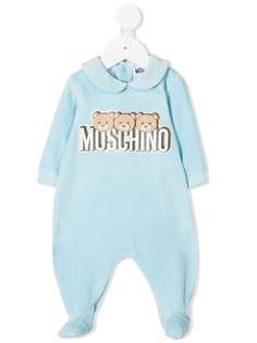 Moschino Kids пижама Teddy с логотипом