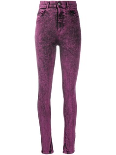 RED Valentino джинсы из вареного денима с завышенной талией