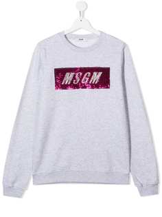 Msgm Kids толстовка с логотипом