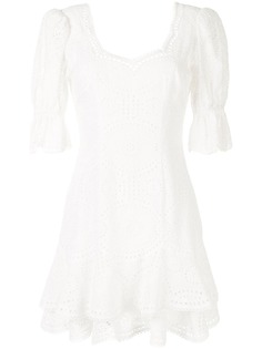Jonathan Simkhai платье мини Meg с английской вышивкой