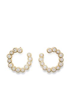 IPPOLITA золотые серьги-кольца с бриллиантами