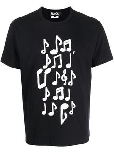 Black Comme Des Garçons футболка с принтом