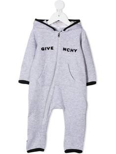 Givenchy Kids комбинезон с капюшоном и логотипом