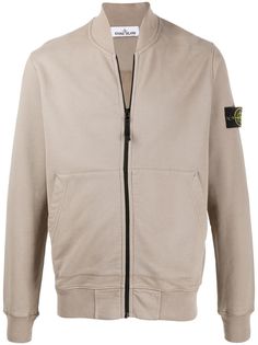 Stone Island свитер на молнии с длинными рукавами