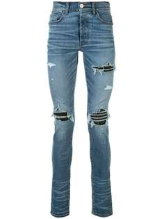 AMIRI джинсы скинни MX1 с эффектом потертости