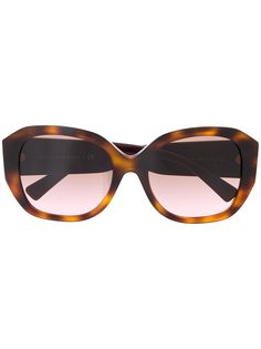 Valentino Eyewear солнцезащитные очки в массивной оправе