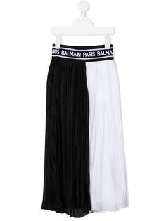 Balmain Kids плиссированная юбка