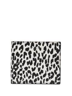 Saint Laurent бумажник с леопардовым принтом