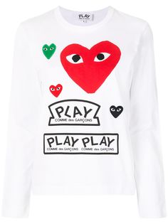 Comme Des Garçons Play футболка с длинными рукавами и логотипом