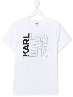 Karl Lagerfeld Kids футболка с логотипом