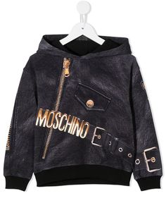 Moschino Kids худи с логотипом