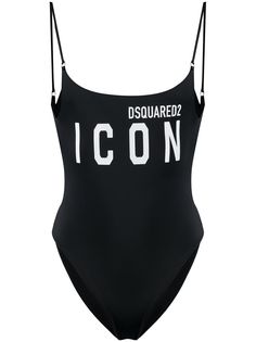 Dsquared2 слитный купальник Icon с принтом