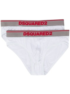 Dsquared2 комплект из двух трусов-брифов с логотипом