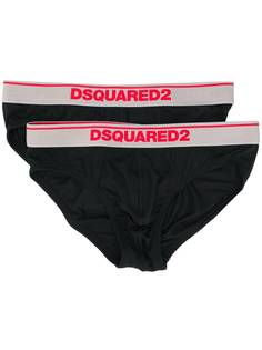 Dsquared2 комплект из двух трусов-брифов с логотипом