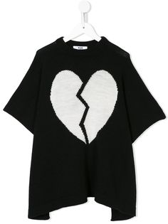 Msgm Kids пончо вязки интарсия