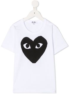 Comme Des Garçons Play Kids футболка с принтом