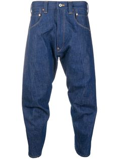 Junya Watanabe Man X Levis укороченные джинсы с контрастным карманом
