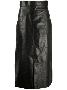 Isabel Marant юбка-карандаш длины миди из искусственной кожи