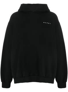 Marni худи оверсайз с графичным принтом