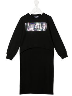 Gaelle Paris Kids удлиненная толстовка с логотипом