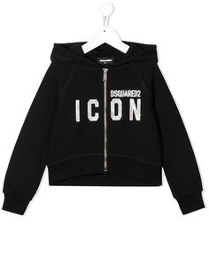 Dsquared2 Kids декорированная куртка Icon на молнии