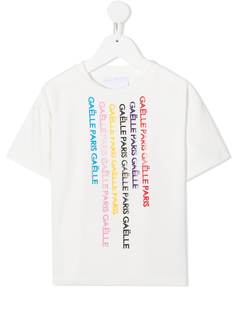 Gaelle Paris Kids футболка с короткими рукавами и логотипом