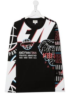 Kenzo Kids футболка с логотипом