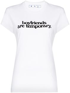Off-White футболка Boyfriends с надписью