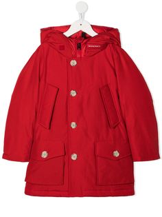 Woolrich Kids пуховик с капюшоном