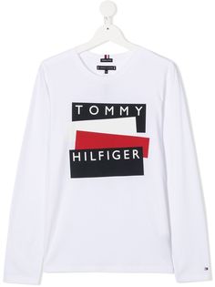 Tommy Hilfiger Junior топ с длинными рукавами и логотипом