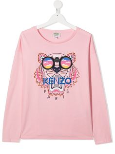 Kenzo Kids футболка с принтом