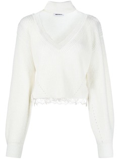 Brognano джемпер с кружевом