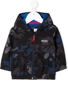 BOSS Kidswear куртка с камуфляжным принтом