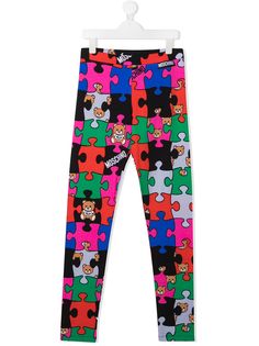 Moschino Kids легинсы с принтом