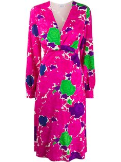 P.A.R.O.S.H. платье миди с цветочным принтом